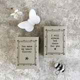 East of India Matchbox Gift Porcelain Bee - Bee There For You