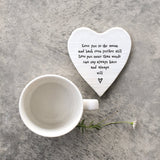 East of India Square Coaster - Love you to the moon and back