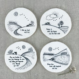 East of India Countryside Round Coaster - Wish You Lived Next Door