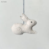 Set of Three Small Hanging Easter Rabbits