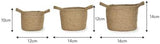 Set of Three Jute Woven Plant Pots from Garden Trading