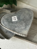Set of Three Metal Heart Trays