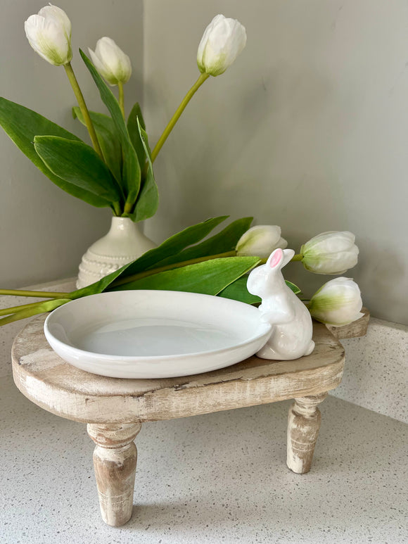 Ceramic Bunny Snack Bowl