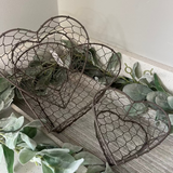 Set of Three Wire Storage Baskets